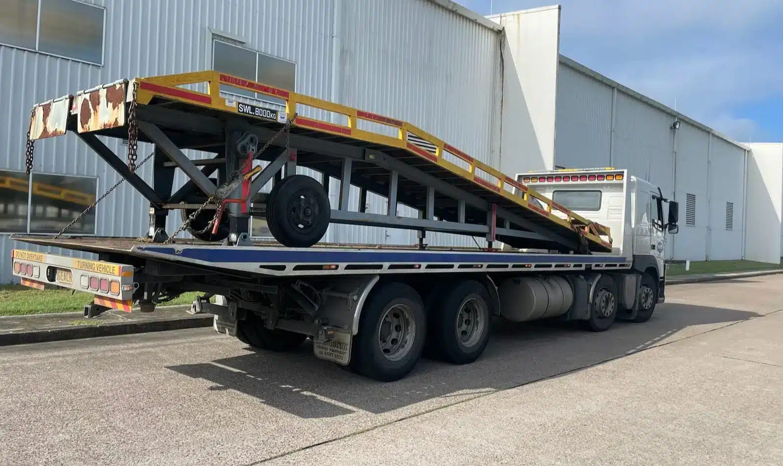 A Trailer being transported